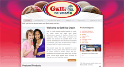 Desktop Screenshot of gattiicecream.co.za