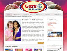 Tablet Screenshot of gattiicecream.co.za